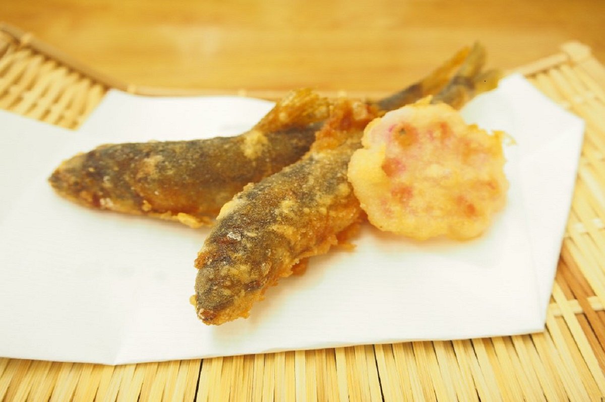 鮎天ぷら
